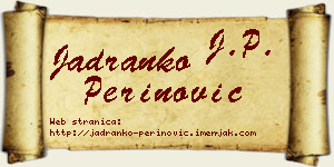 Jadranko Perinović vizit kartica